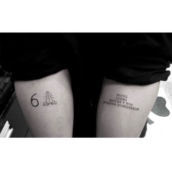 We've Decided Drake's Emoji Tattoo Is Prayer Hands and Not a HighFive